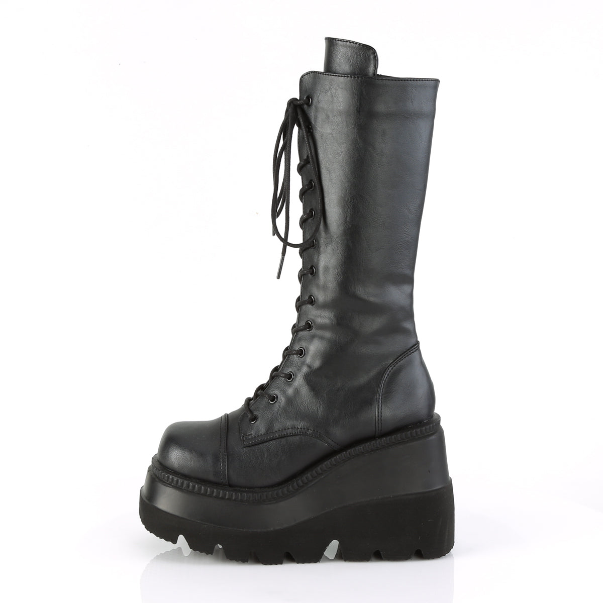DemoniaCult Womens Boots SHAKER-72 Blk Vegan Leather