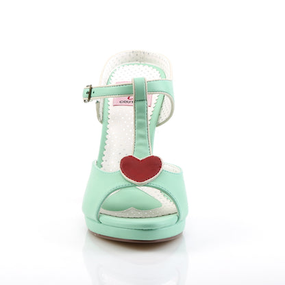 Pin Up Couture Pompes pour femmes SIREN-09 cuir fausse menthe