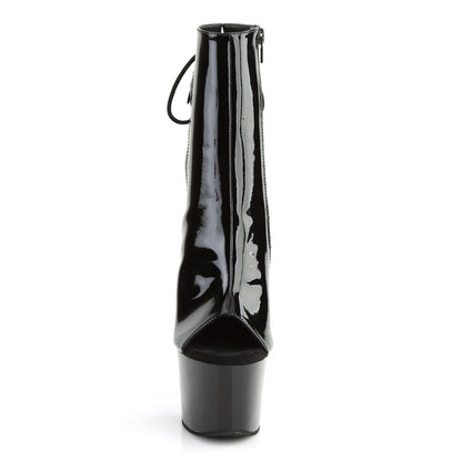 Pleaser Womens Ankle Boots SKY-1018 Blk Pat/Blk
