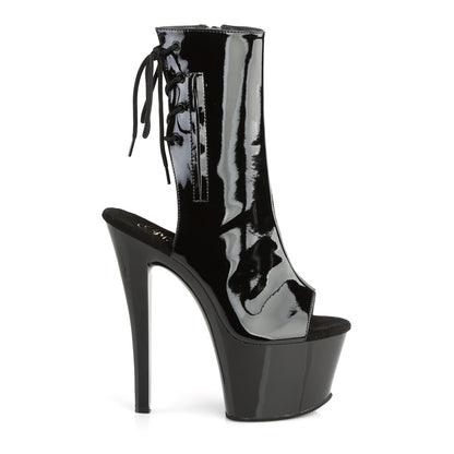 Pleaser Womens Ankle Boots SKY-1018 Blk Pat/Blk
