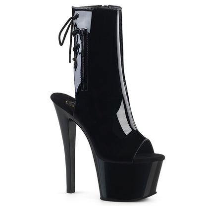 Pleaser Womens Ankle Boots SKY-1018 Blk Pat/Blk