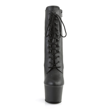 Pleaser Bottines pour femmes SKY-1020 Blk Faux Cuir / Blk Matte