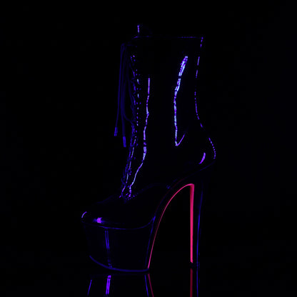 Pleaser Bottines pour femmes SKY-1020tt blk pat / blk-néon H. rose