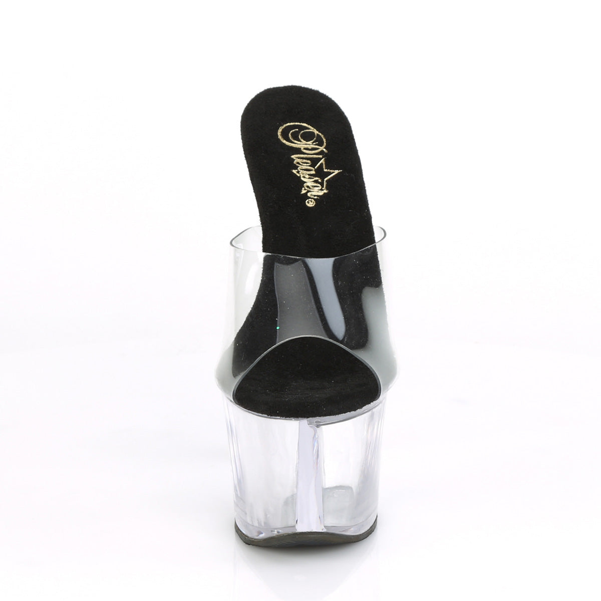 Pleaser Womens Sandals SKY-301 Clr-Blk/Clr