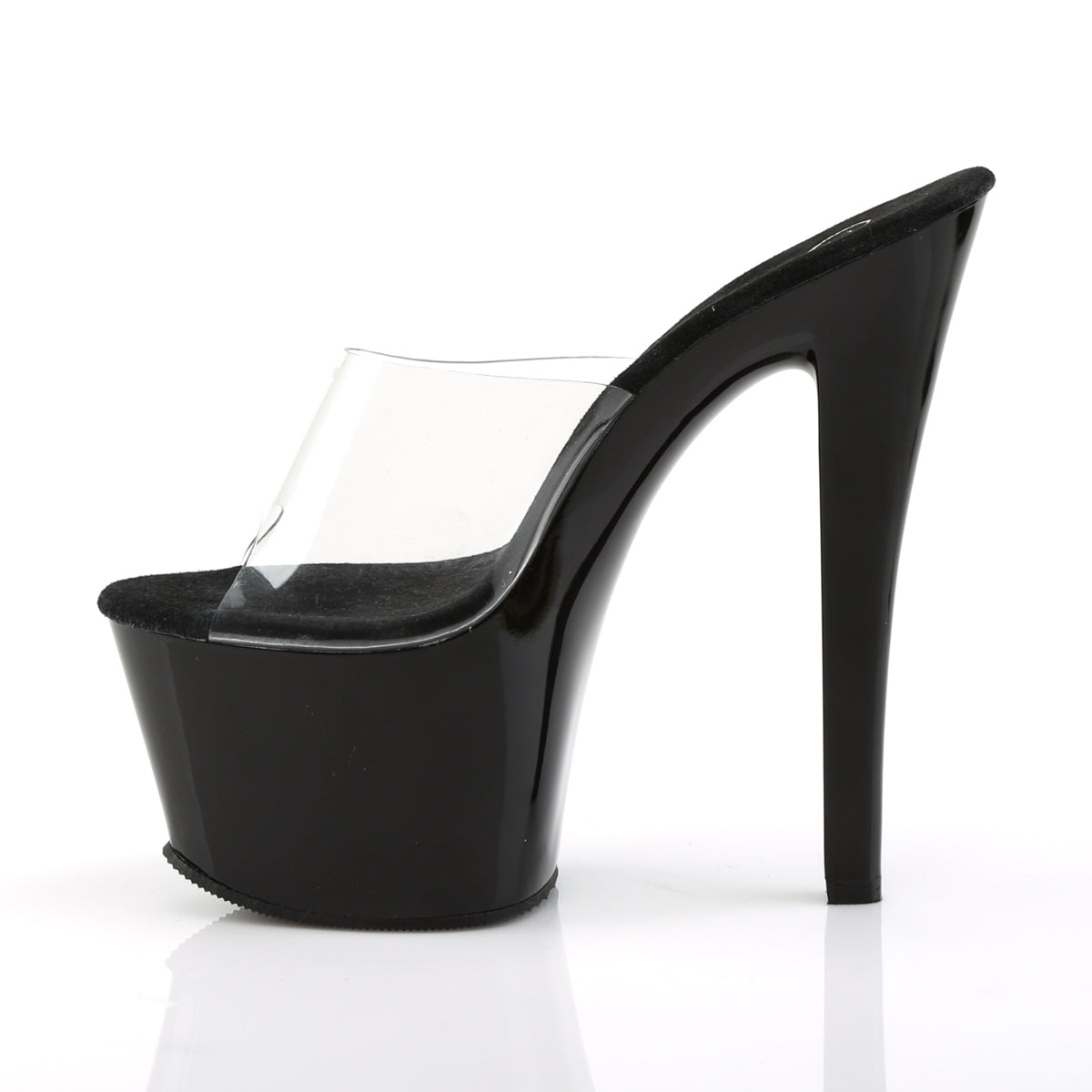 Pleaser Womens Sandals SKY-301 Clr/Blk