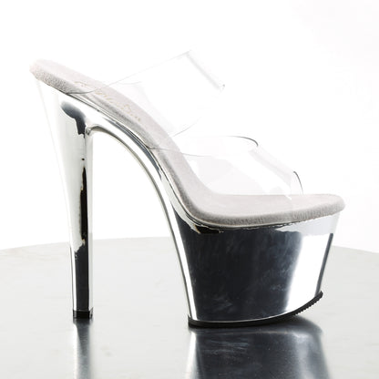 Pleaser Sandales pour femmes SKY-302 CLR / SLV Chrome