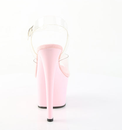 Pleaser Women's Platform Shoes SKY-308 Clr/B. Pink