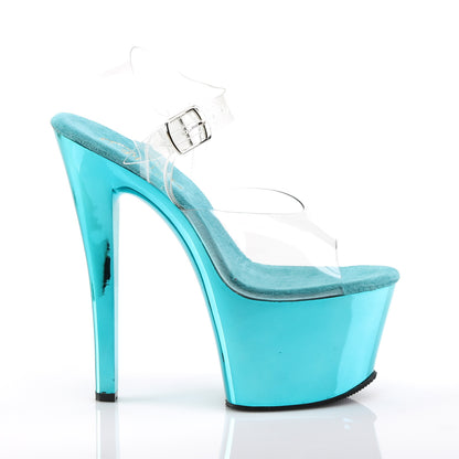 Pleaser Sandales pour femmes SKY-308 CLR / chrome turquoise