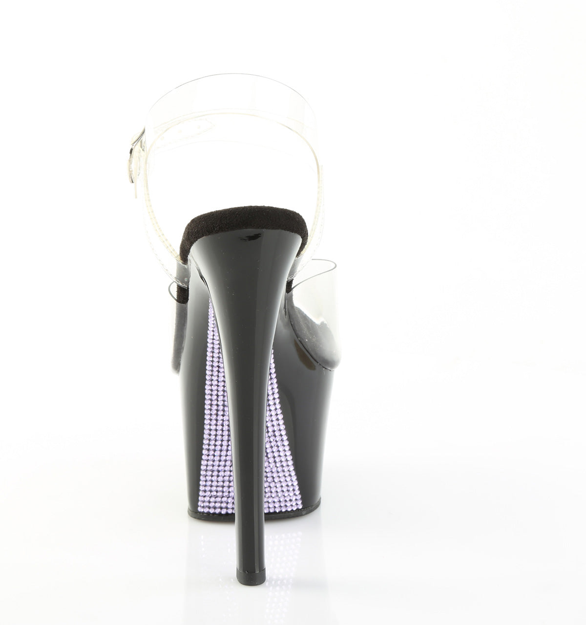Pleaser Women's Platform Shoes SKY-308CRS Clr/Blk-Lavender RS