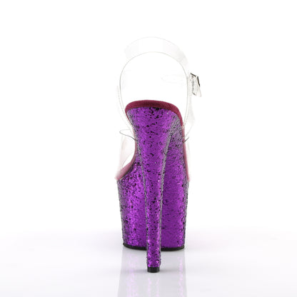 Pleaser Sandales pour femmes SKY-308LG CLR / Glitter violet