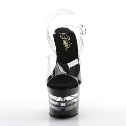 Pleaser Sandales pour femmes SKY-308ln clr / blk