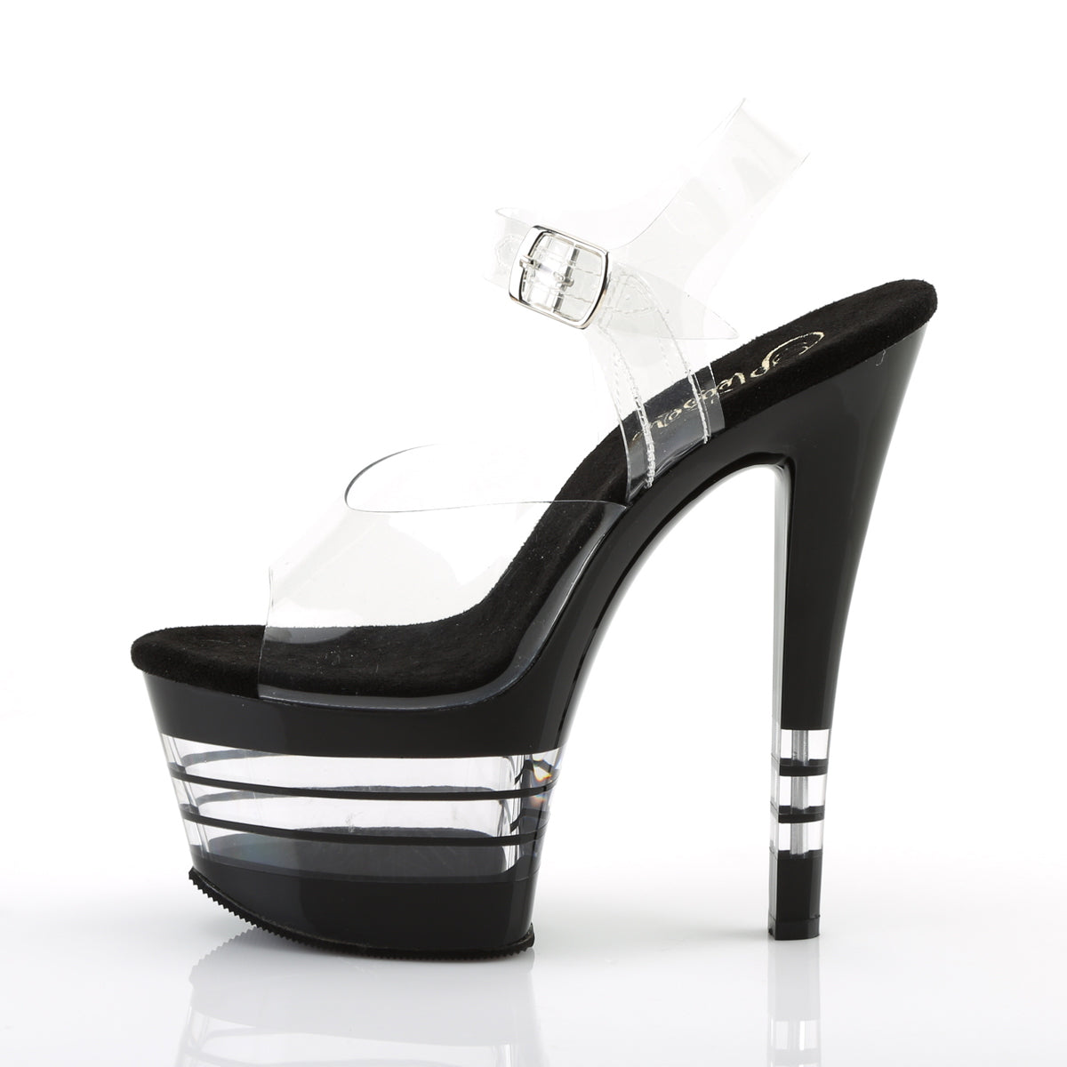 Pleaser Sandales pour femmes SKY-308ln clr / blk