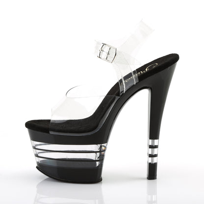 Pleaser Sandales pour femmes SKY-308ln clr / blk