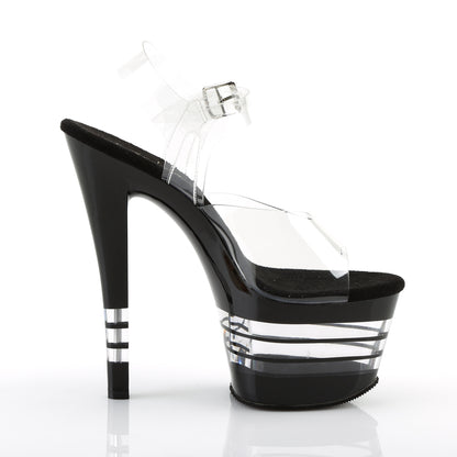 Pleaser Sandales pour femmes SKY-308ln clr / blk