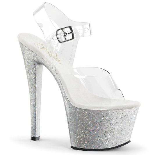 Pleaser Sandales pour femmes SKY-308mg CLR / SLV