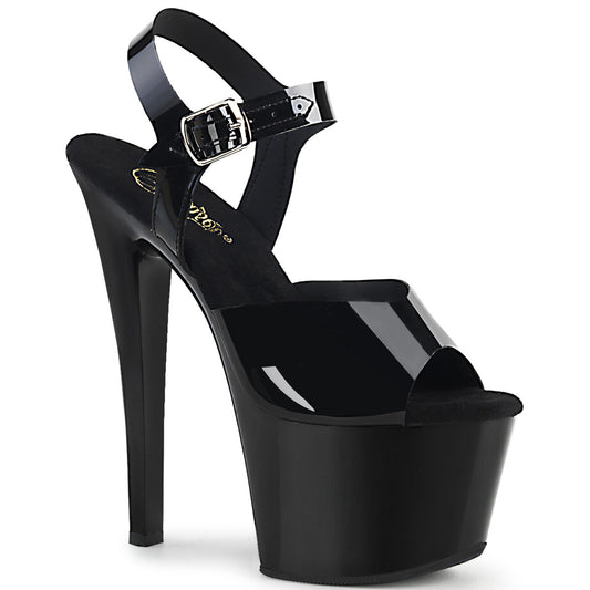 Pleaser Sandales pour femmes SKY-308n BLK (gelée) TPU / BLK