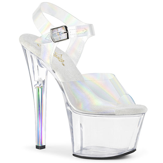 Pleaser Sandales pour femmes SKY-308N-RBH CLR Hologramme TPU / CLR