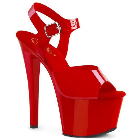 Pleaser Sandales pour femmes SKY-308n rouge (gelée) TPU / rouge