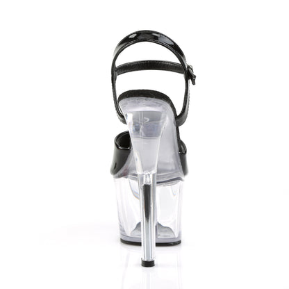 Pleaser Sandales pour femmes SKY-309 BLK PAT / CLR
