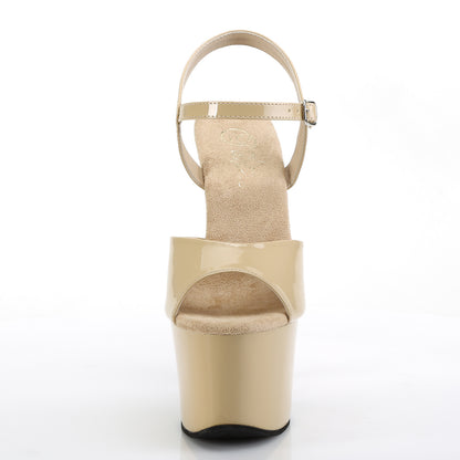 Pleaser Sandales pour femmes SKY-309 Crème Pat / Crème