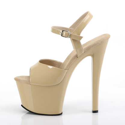 Pleaser Sandales pour femmes SKY-309 Crème Pat / Crème