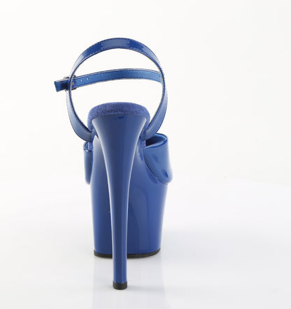 Pleaser Women's Platform Shoes SKY-309 Royal Blue Pat/Royal Blue