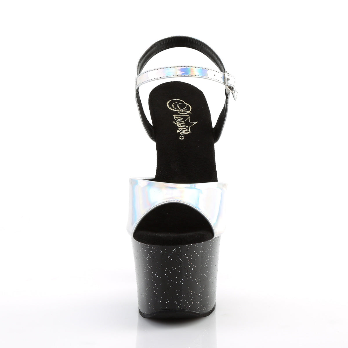 Pleaser Sandales pour femmes SKY-309hg SLV Hologramme / Blk