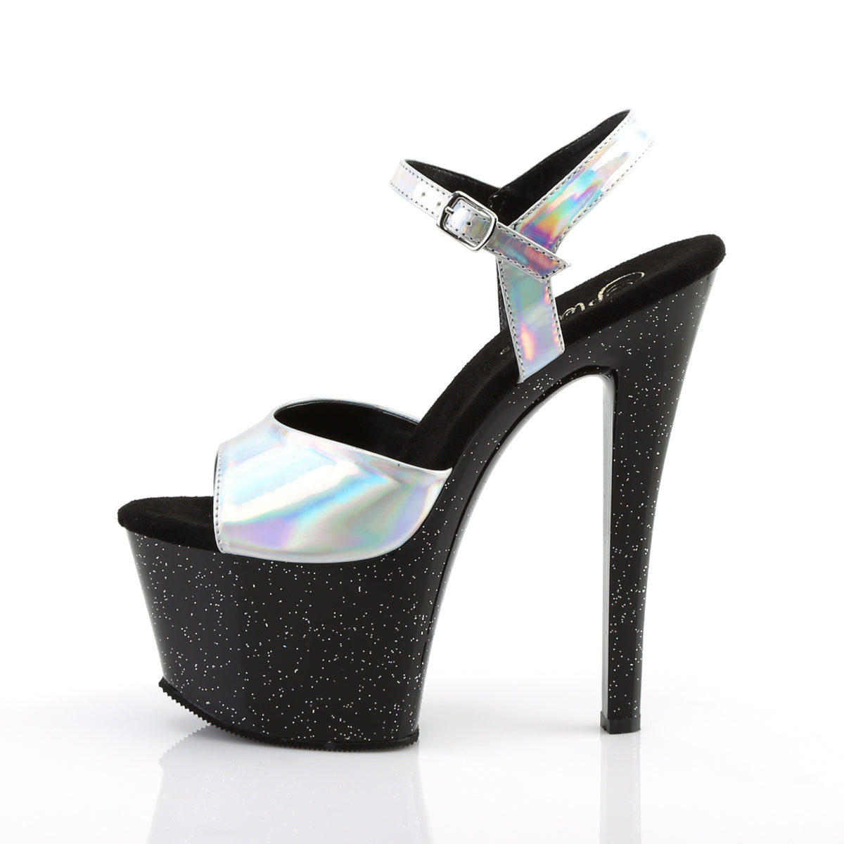 Pleaser Sandales pour femmes SKY-309hg SLV Hologramme / Blk