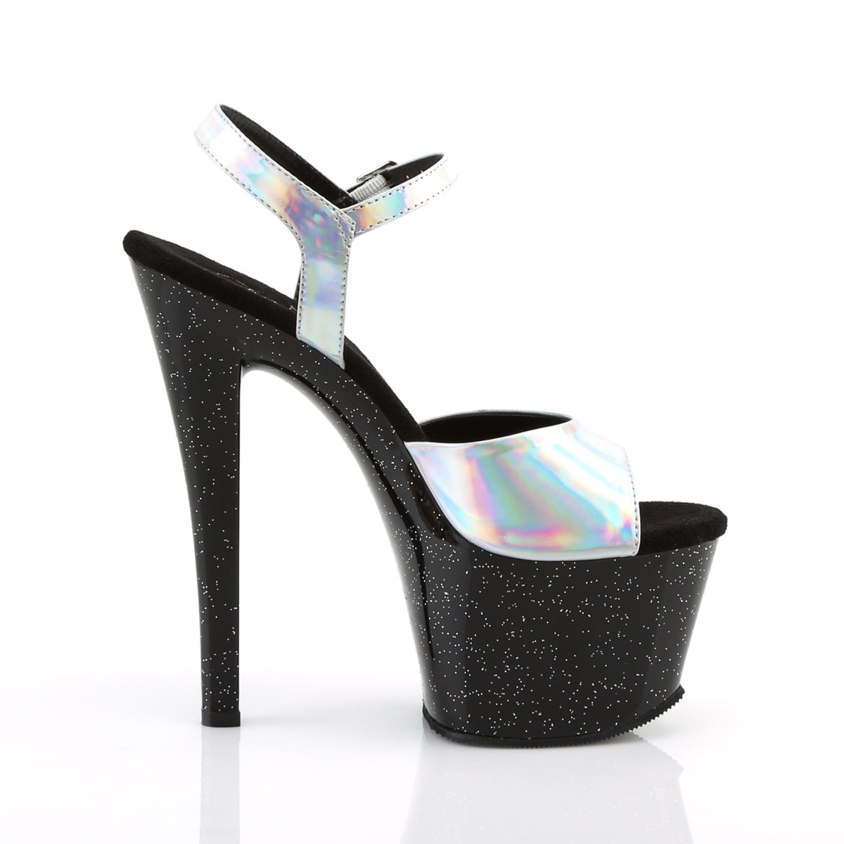 Pleaser Sandales pour femmes SKY-309hg SLV Hologramme / Blk