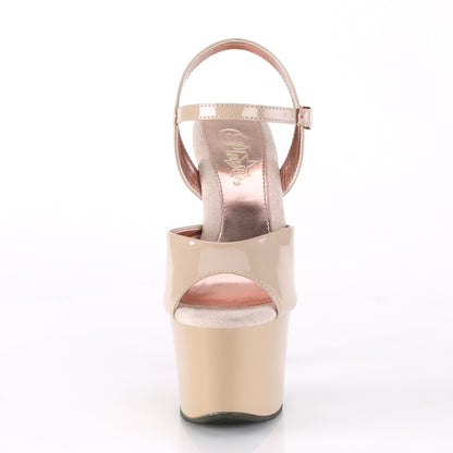 Pleaser Sandales pour femmes SKY-309tt chrome doré de nue / nue-rose-rose