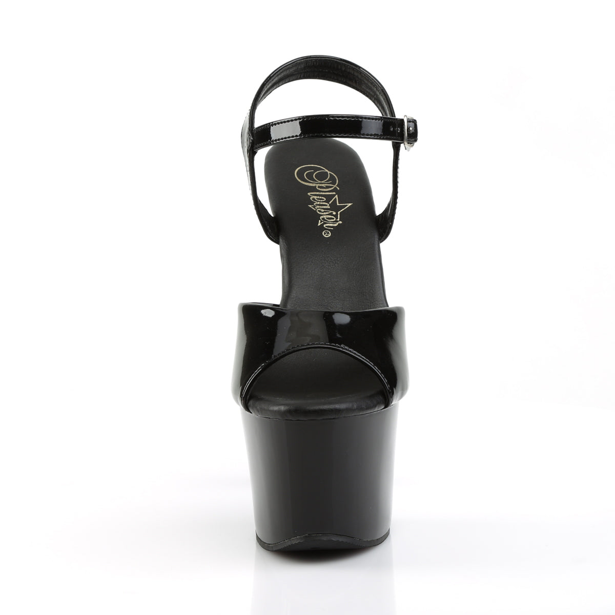 Pleaser Sandales pour femmes SKY-309VL BLK PAT / BLK