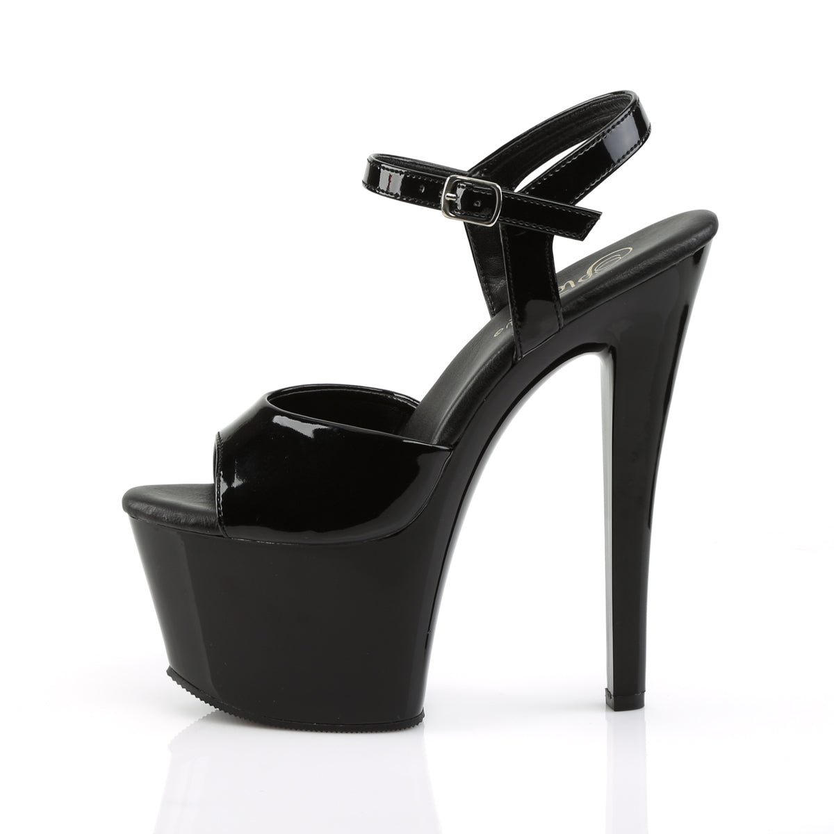 Pleaser Sandales pour femmes SKY-309VL BLK PAT / BLK
