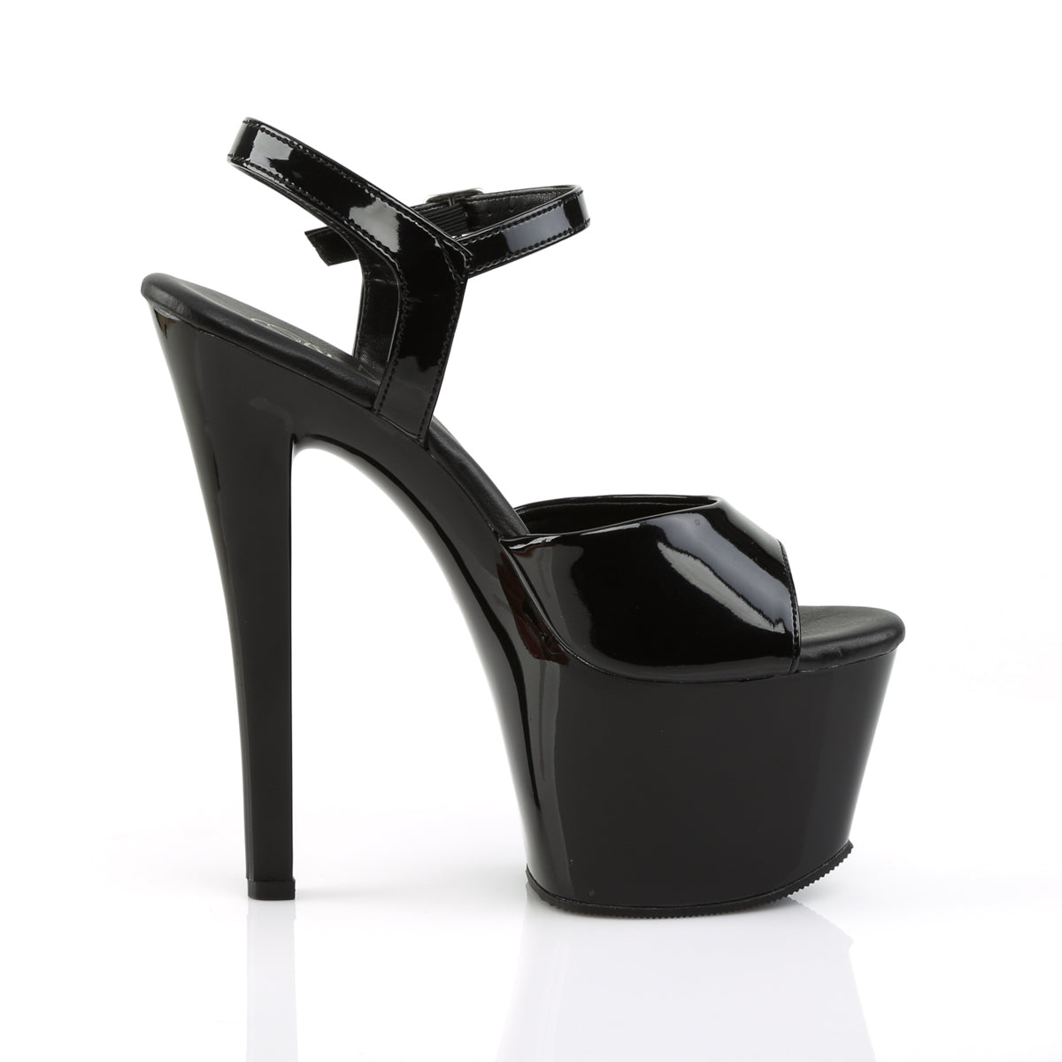 Pleaser Womens Sandals SKY-309VL Blk Pat/Blk