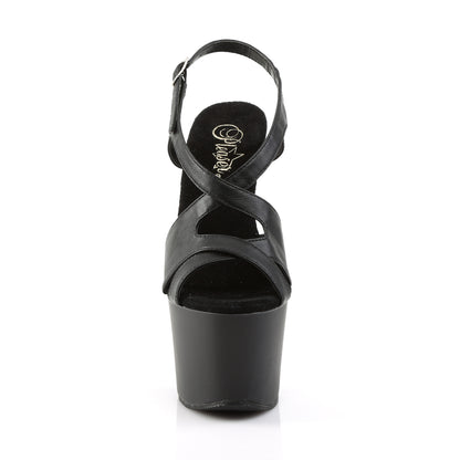 Pleaser Sandales pour femmes SKY-330 Blk Faux Cuir / Blk Matte