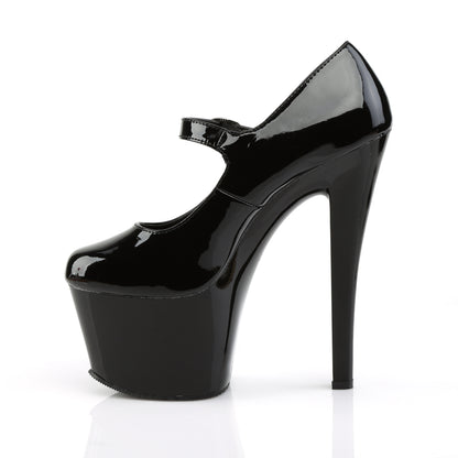 Pleaser Womens Sandals SKY-387 Blk Pat/Blk