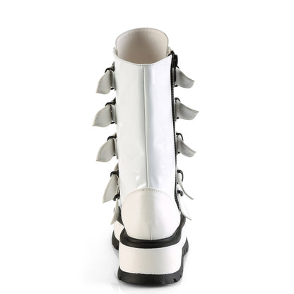 DemoniaCult  Boots SLACKER-160 Wht Pat