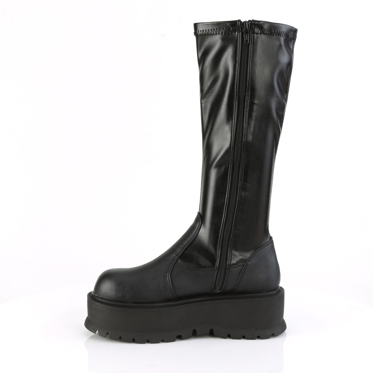 DemoniaCult Womens Boots SLACKER-200 Blk Str Vegan Leather