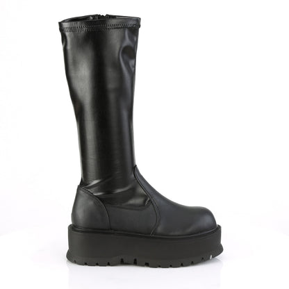 DemoniaCult Womens Boots SLACKER-200 Blk Str Vegan Leather