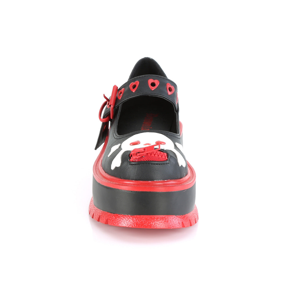 DemoniaCult  Pompes SLACKER-27 Cuir végétalien BLK