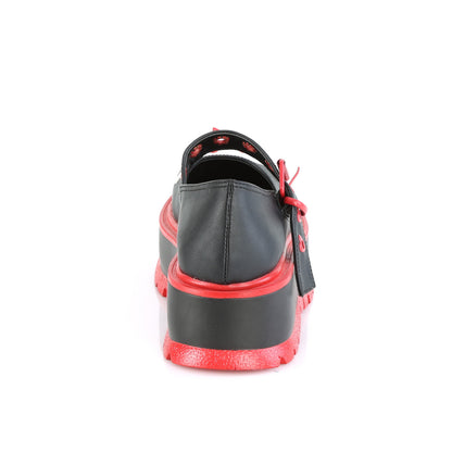 DemoniaCult  Pompes SLACKER-27 Cuir végétalien BLK