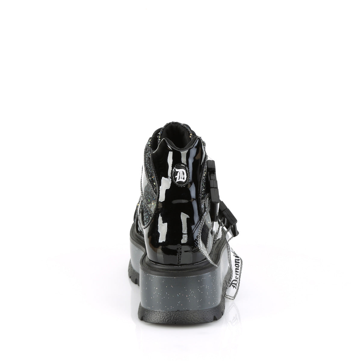 DemoniaCult  Bottines SLACKER-50 BLK Patent-Blk Multitter