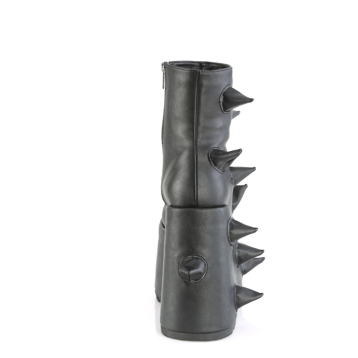 DemoniaCult  Bottines SLAY-77 Cuir végétalien BLK