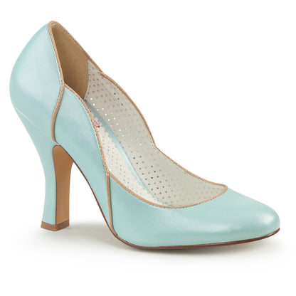 Pin Up Couture Pompes pour femmes SMITTEN-04 B. Cuir Bleu Faux