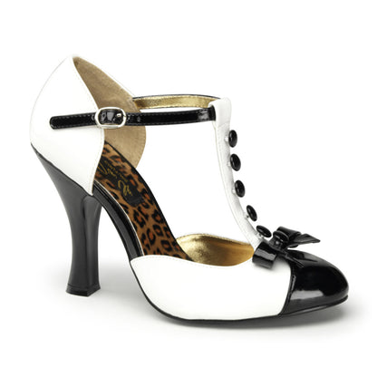 Pin Up Couture Pompes pour femmes SMITTEN-10 wht-blk pat