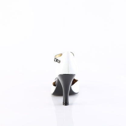 Pin Up Couture Pompes pour femmes SMITTEN-10 wht-blk pat