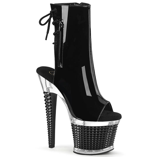 Pleaser  Bottines SPECTATOR-1018 BLK PAT / CLR-BLK