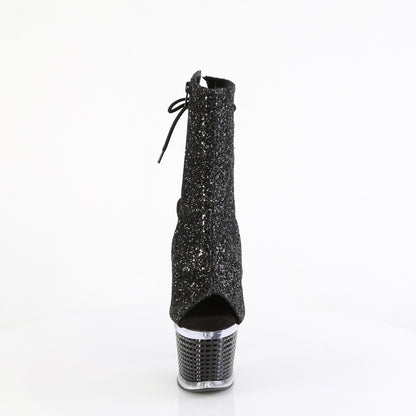 Pleaser  Bottines SPECTATOR-1018g Blk Glitter / CLR-BLK