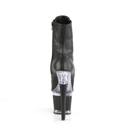 Pleaser  Bottines SPECTATOR-1021 Blk Faux Cuir / CLR-BLK MATTE