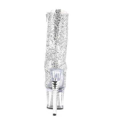 Pleaser  Bottines SPECTATOR-1040g SLV Glitter / CLR-SLV Chrome
