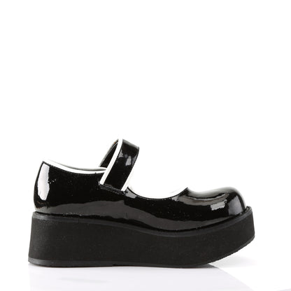 DemoniaCult Pompes pour femmes SPRITE-01 blk-wht pat